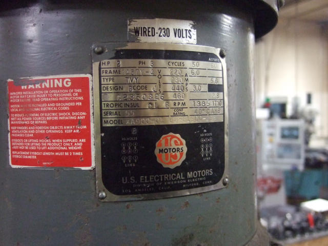 Bridgeport Series 1, Machine ID: 5634